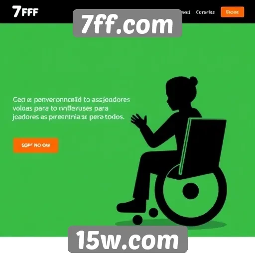 Acessibilidade no site 7ff.com para jogadores com deficiência