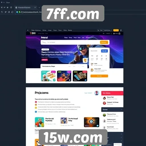 Análise da interface do usuário do site 7ff.com